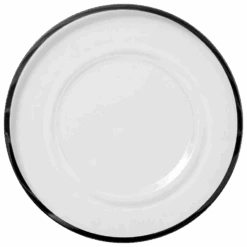 Klasik - Glass Charger Plate In Black (Item # 0241) -Urquid Linen Shop 0241 Black PNG