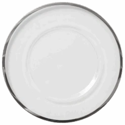Klasik - Glass Charger Plate In Silver (Item # 0241) -Urquid Linen Shop 0241 Silver PNG