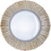 Solar - Glass Charger Plate In Gold (Item # 0309-B)