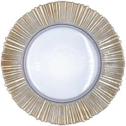 Solar - Glass Charger Plate In Gold (Item # 0309-B)