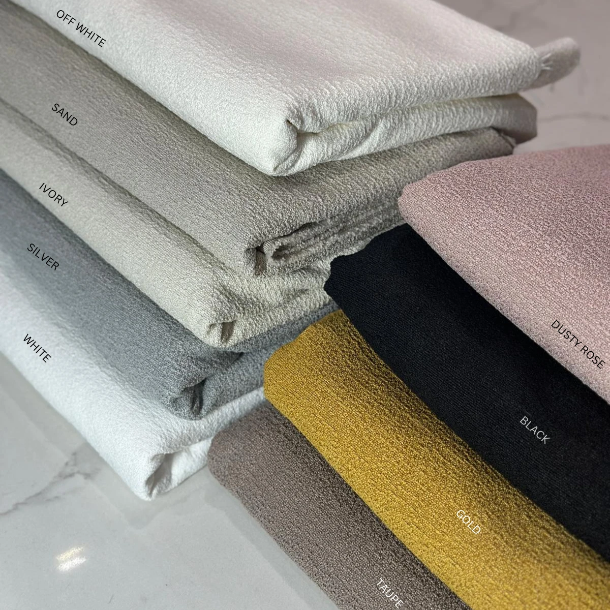 1pc. - Cloud Chenille Table Linen In Off White (108"x156" Banquet) 6 1pc. - Cloud Chenille Table Linen In Off White (108"x156" Banquet) - Image 6