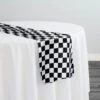 Lamour 1" & 4" Checker Table Runner In 1"x1" Checker