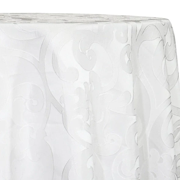 Classic Jacquard Table Linen In Ivory 1 Classic Jacquard Table Linen In Ivory
