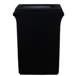 Spandex (Slim Jim) 23 Gallon Trash Can Cover In Black
