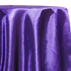 1pc - Shantung Satin (Reversible) Table Linen 90"x156" Banquet - Purple