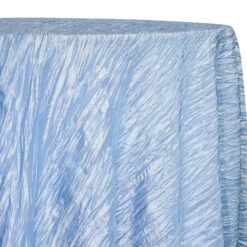 Accordion Taffeta Table Linen In Blue