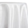 Shantung Satin (Reversible) Table Linen In White