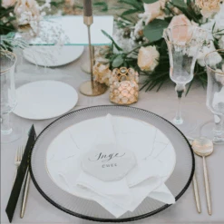 Ribbed Halo - Glass Charger Plate In Black (Item # 0240) -Urquid Linen Shop 4 18d1eac3 d698 45d3 b4d4 f32d2d237745