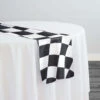 Lamour 1" & 4" Checker Table Runner In 4"x4" Checker