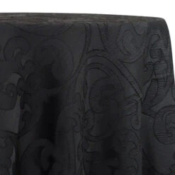 1pc. - Classic Jacquard Table Linen In Black (108"x156" Banquet)
