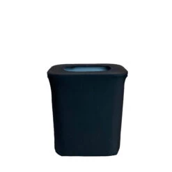 Spandex 7 Gallon Office Trash Can Cover In Black