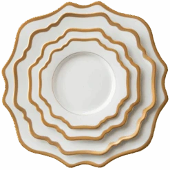 Casablanca Porcelain Collection In White/Gold