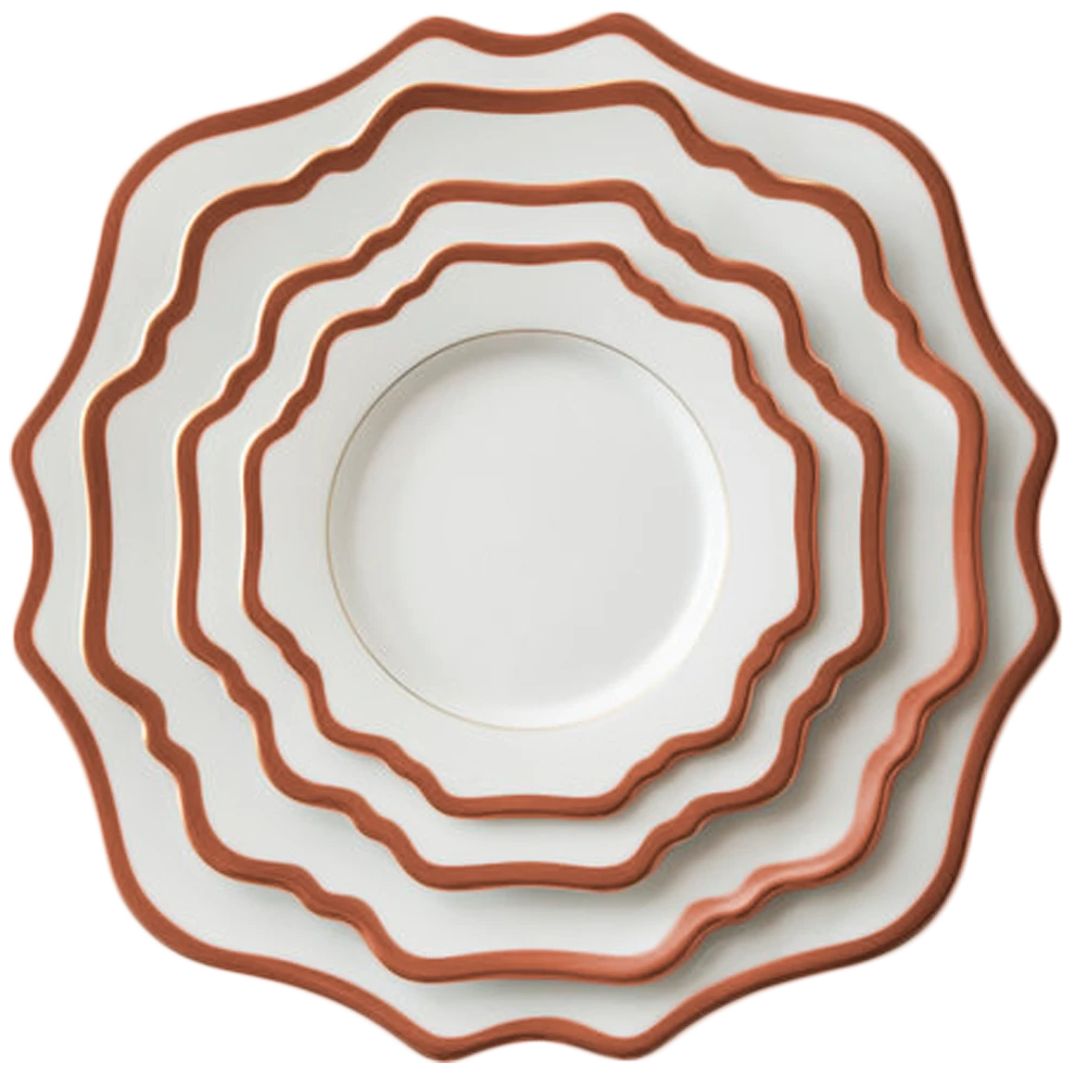 Casablanca Porcelain Collection In White/Rose Gold 1 Casablanca Porcelain Collection In White/Rose Gold