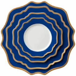 Casablanca Porcelain Collection In Royal/Gold