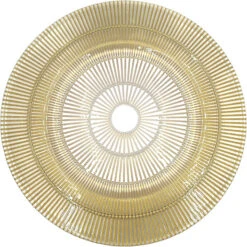 Apollo - Glass Charger Plate In Gold (Item # 0328)