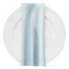 Shantung Satin (Reversible) Table Napkin In Baby Blue