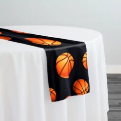 Sports (Poly Print) Table Runner In Basketball