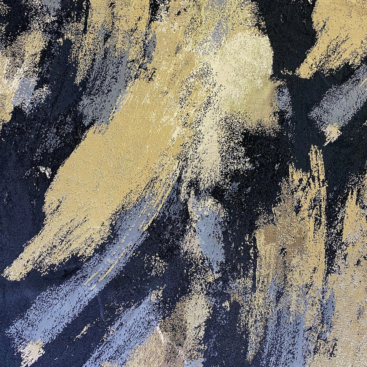 Element Jacquard Table Runner In Black And Gold 2 Element Jacquard Table Runner In Black And Gold - Image 2