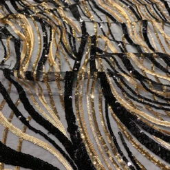 Skyfall Sequins Table Linen In Black And Gold 6 Skyfall Sequins Table Linen In Black And Gold -Urquid Linen Shop BlackGold 7 1200 5263c646 ce61 402d 84fc 1ea995f4caf5 1