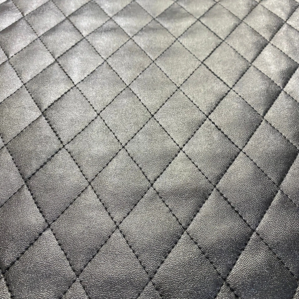 Murano Quilt Table Linen In Black 2 Murano Quilt Table Linen In Black - Image 2