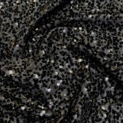 1pc - Taffeta Sequins Table Linen In Black (132" Round) -Urquid Linen Shop Black 5 1200 3ffef0d7 f6ce 4f3b 850f a12aa7608acb 2