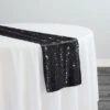 10pcs - Glitz Sequins Table Runner 14"x108" - Black
