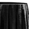 1pc - Lush Velvet Table Linen In Black (120"x156" Banquet)