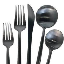 Luna Klasik Flatware/Cutlery In Black