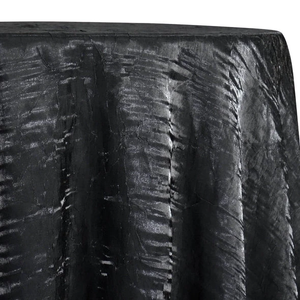 Crush Shimmer (Galaxy) Table Linen In Black 1 Crush Shimmer (Galaxy) Table Linen In Black