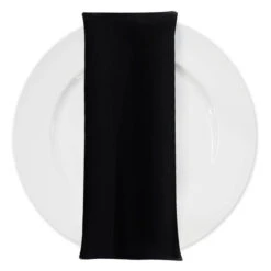 Premium Poly (Poplin) Table Napkin In Black
