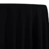1pc - Premium Poly (Poplin) Table Linen 108"x156" Banquet - Black