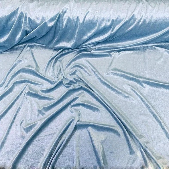 Lush Velvet Table Linen In Baby Blue 2 Lush Velvet Table Linen In Baby Blue - Image 2