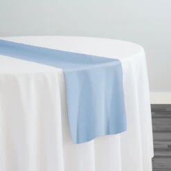 Premium Poly (Poplin) Table Runner In Blue 1123