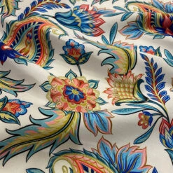 Asian Paisley (Dupioni) Table Runner In Blue -Urquid Linen Shop Blue 3 1200 3c441276 b1e2 4760 b66b 2bccee576926