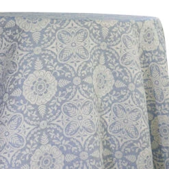 Morocco Jacquard (Reversible) Table Linen In Blue