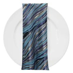 Allure Jacquard Table Napkin In Blue