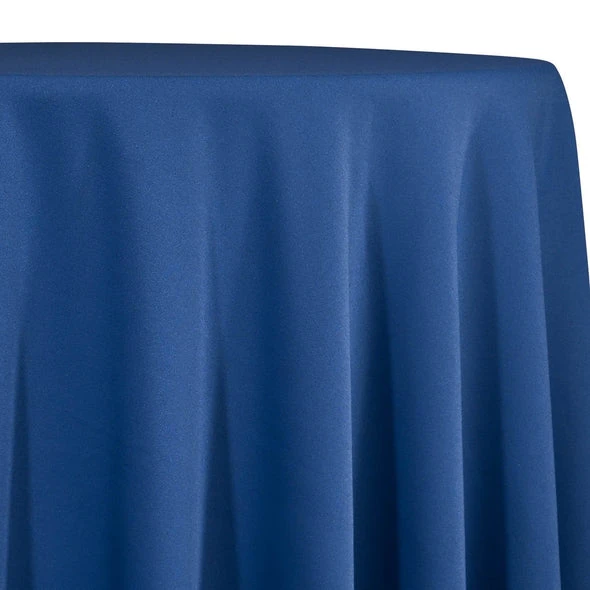 1pc - Premium Poly (Poplin) Table Linen In Blue Slate 1776 (120" Round) 1 1pc - Premium Poly (Poplin) Table Linen In Blue Slate 1776 (120" Round)