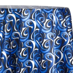 1pc - Abstract (Pucci) Table Linen In Bluey (90"x90" Square)