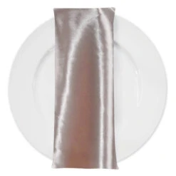 Bridal Satin Table Napkin In Blush 075