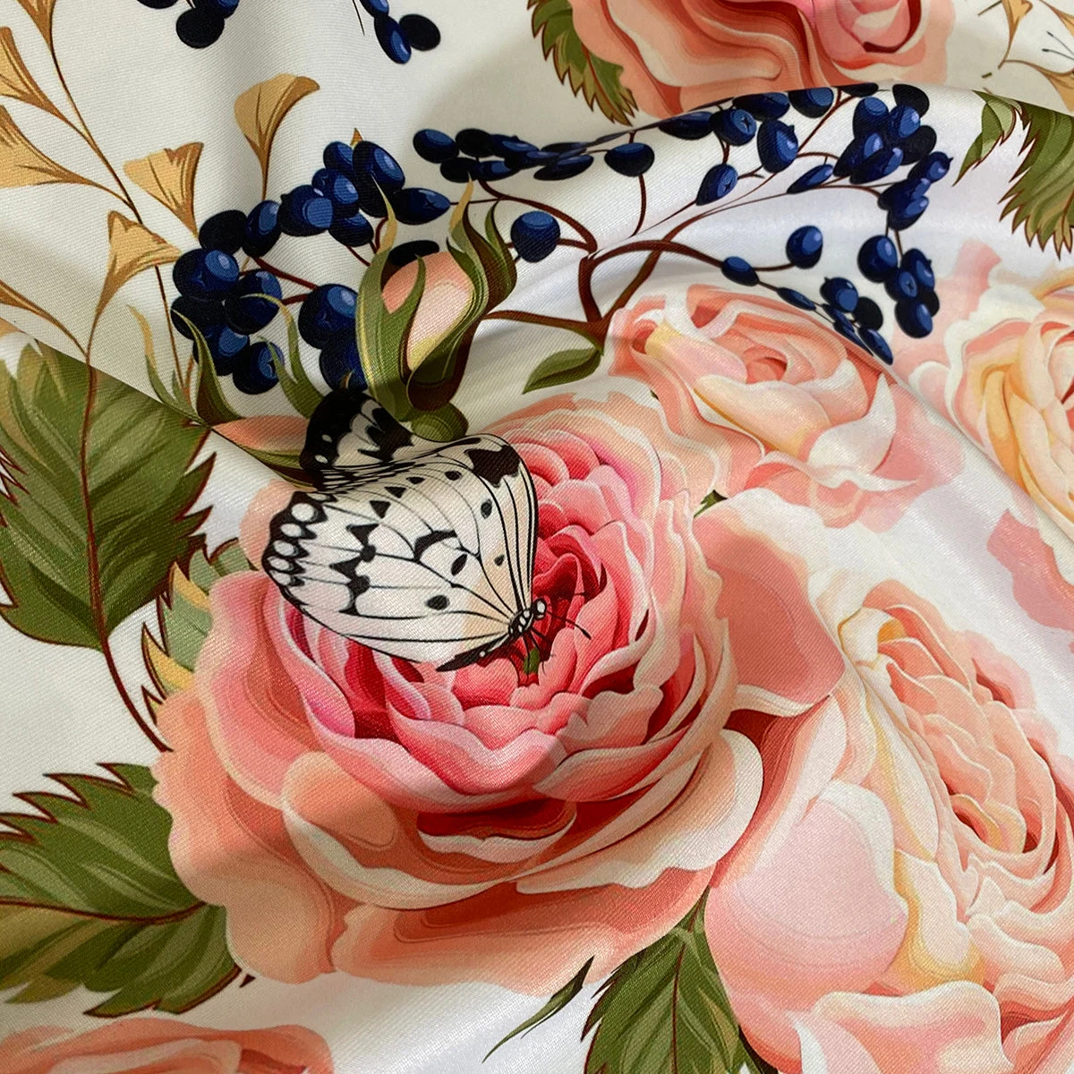 Blush Bouquet (Poly Print) Table Napkin 2 Blush Bouquet (Poly Print) Table Napkin - Image 2