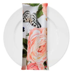 Blush Bouquet (Poly Print) Table Napkin