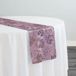 Valentina Lace Table Runner In Blush