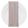 Rustic Linen Table Napkin In Blush