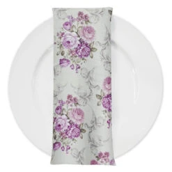 French Floral Table Napkin In Blush