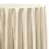 1pc - Luxury Plush Velvet Table Linen In Bone (90"x132" Banquet)