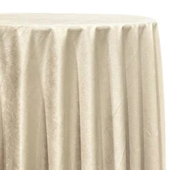 1pc - Luxury Plush Velvet Table Linen In Bone (90"x132" Banquet)