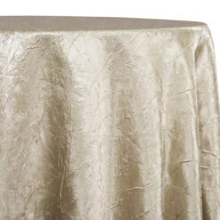Crush Satin (Bichon) Table Linen In Bone