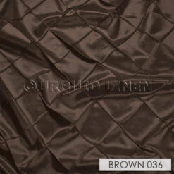 4" Pintuck Taffeta Banquet Fitted Tablecloths - Hospitality Line -Urquid Linen Shop Brown 036 e03d0fd6 70c7 4a74 86af 3d88a6966a52