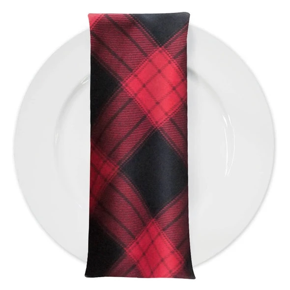 Plaid (Poly Print) Table Napkin In Buffalo Plaid 1 Plaid (Poly Print) Table Napkin In Buffalo Plaid
