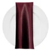 Lamour (Dull) Satin Table Napkin In Burgundy 1232